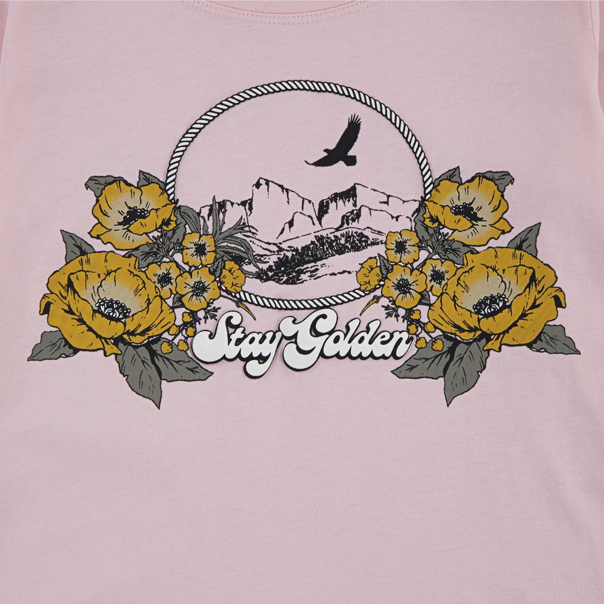 Twofer Tee Big Girls 7-16 — Crystal Rose - Pink