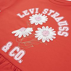 Peplum Top Big Girls 7-16 — Poppy - Red 3