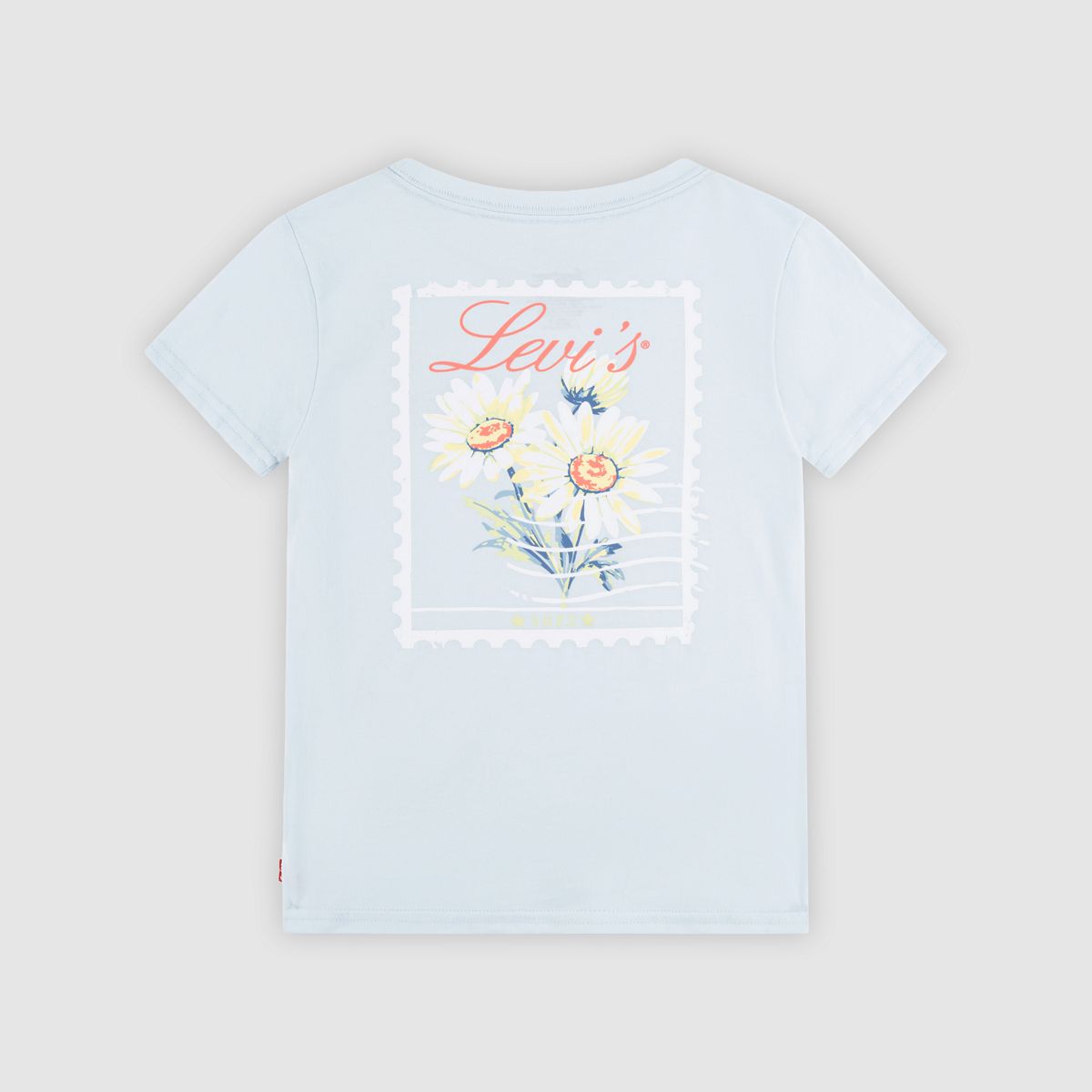 Short Sleeve Floral Stamp Graphic Tee Little Girls 4-6 — Country Air - Multi-Color