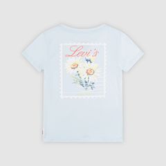 Short Sleeve Floral Stamp Graphic Tee Little Girls 4-6 — Country Air - Multi-Color 2