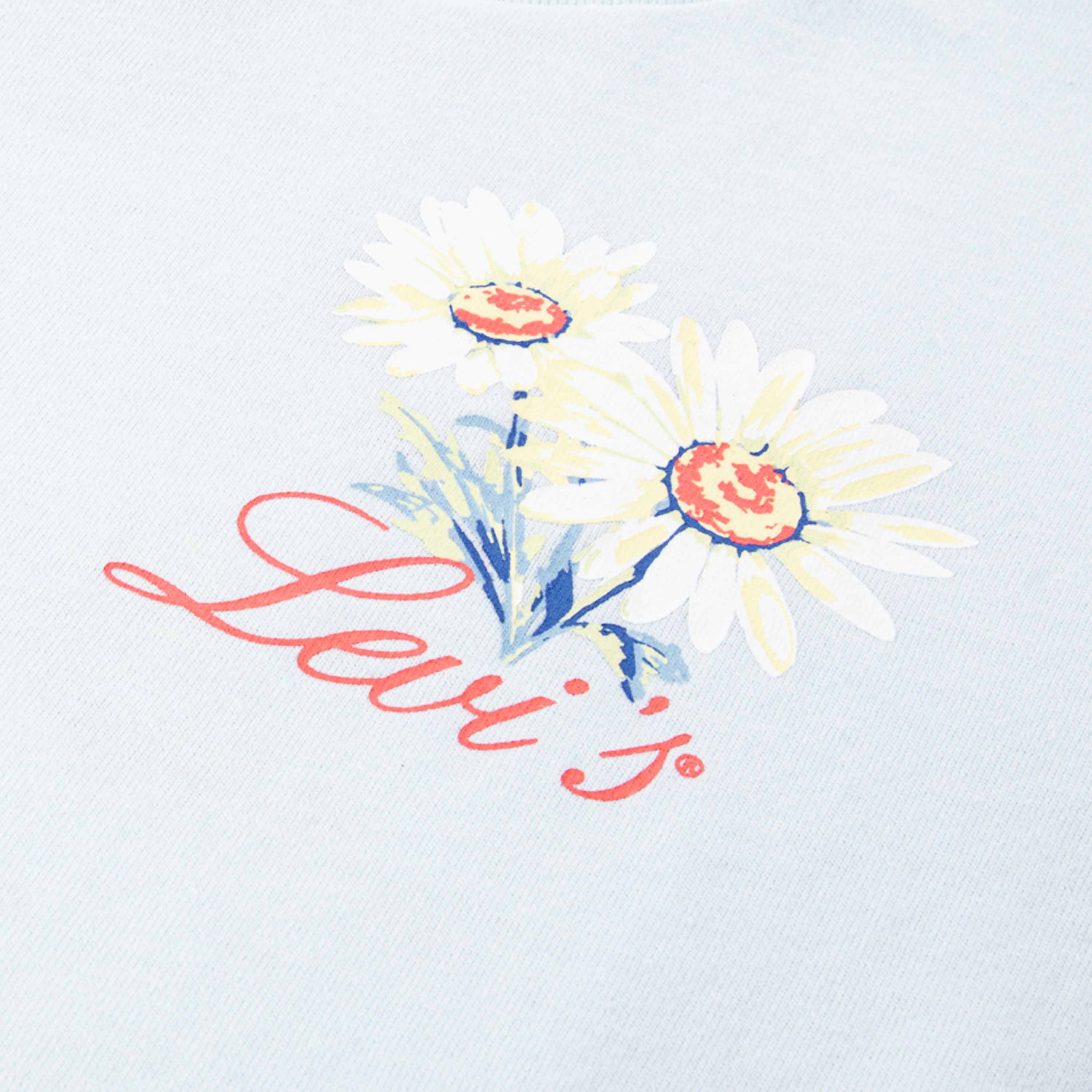 Short Sleeve Floral Stamp Graphic Tee Little Girls 4-6 3