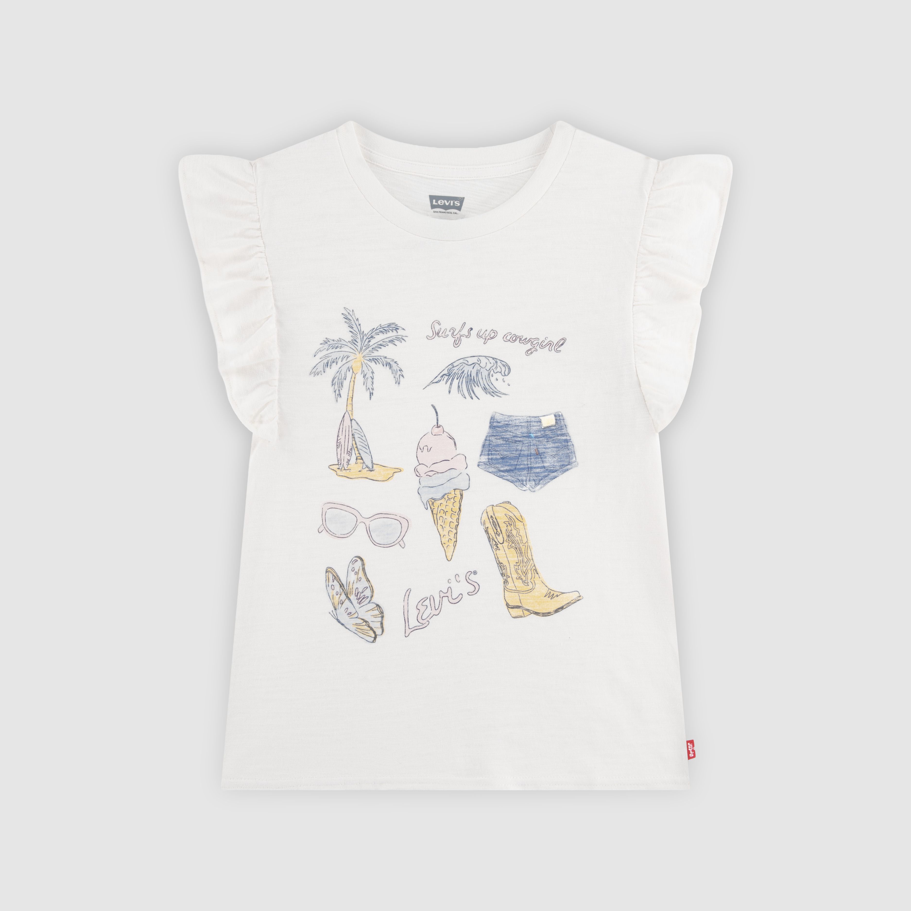 Short Sleeve Coastal Girl Toddler 2T-4T Graphic Tee 1