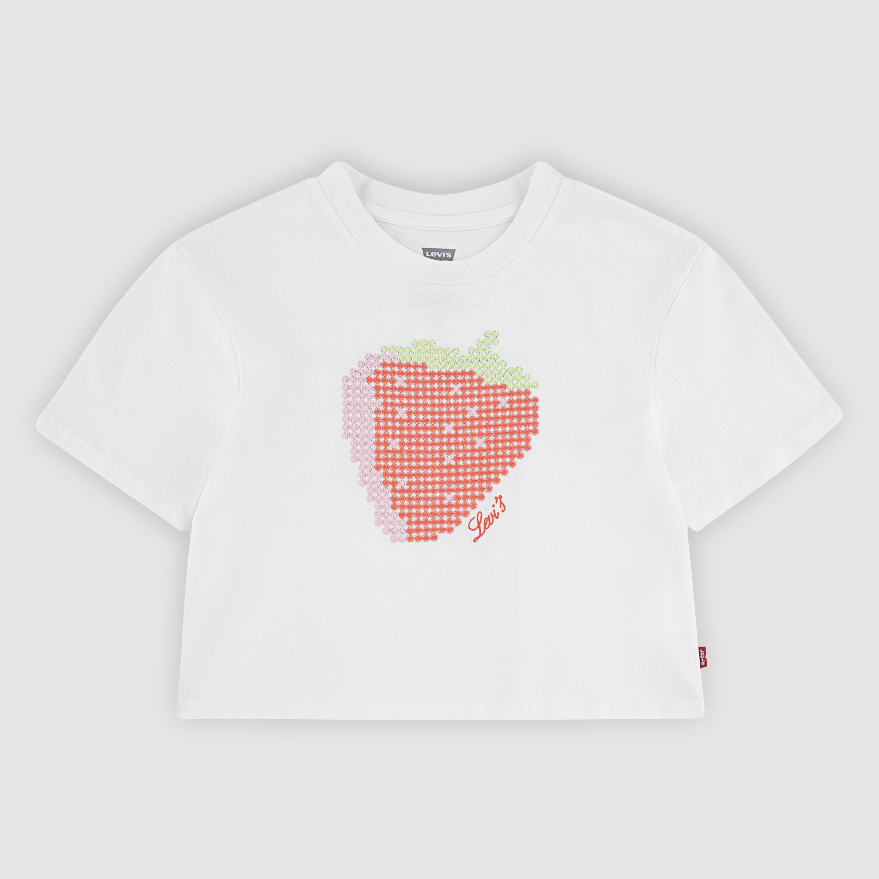 Short Sleeve Strawberry Graphic Tee Big Girls 7-16 1