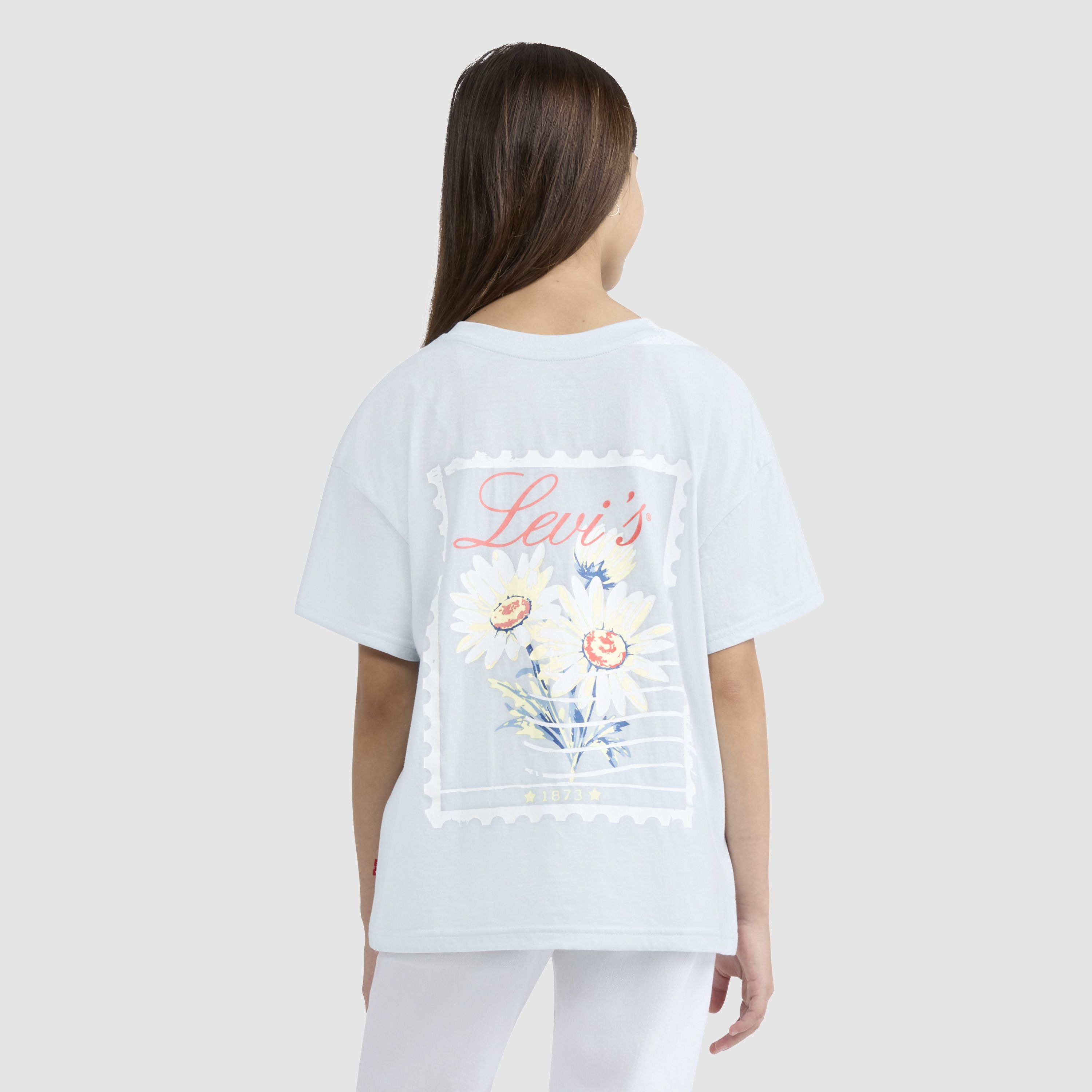 Big Girls Short Sleeve Oversized Floral 4