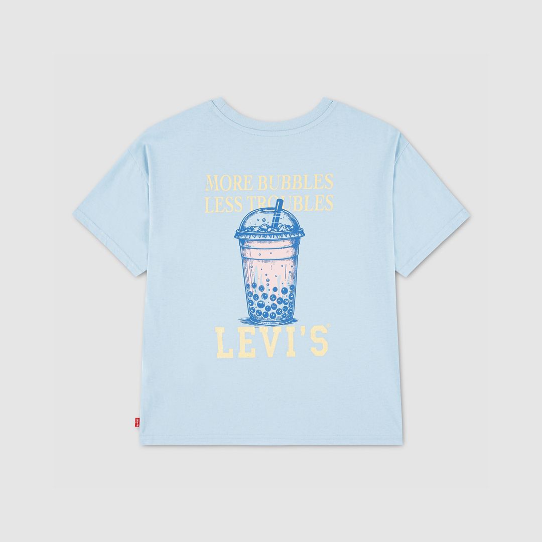 Levi's Girls' 4-6X Boba Oversized Short-Sleeve T-Shirt - Angel Falls