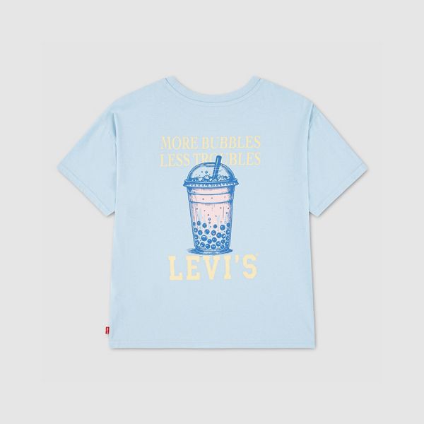 Boba Oversized Tee Toddler Girls 2T-4T — Angel Falls - Blue