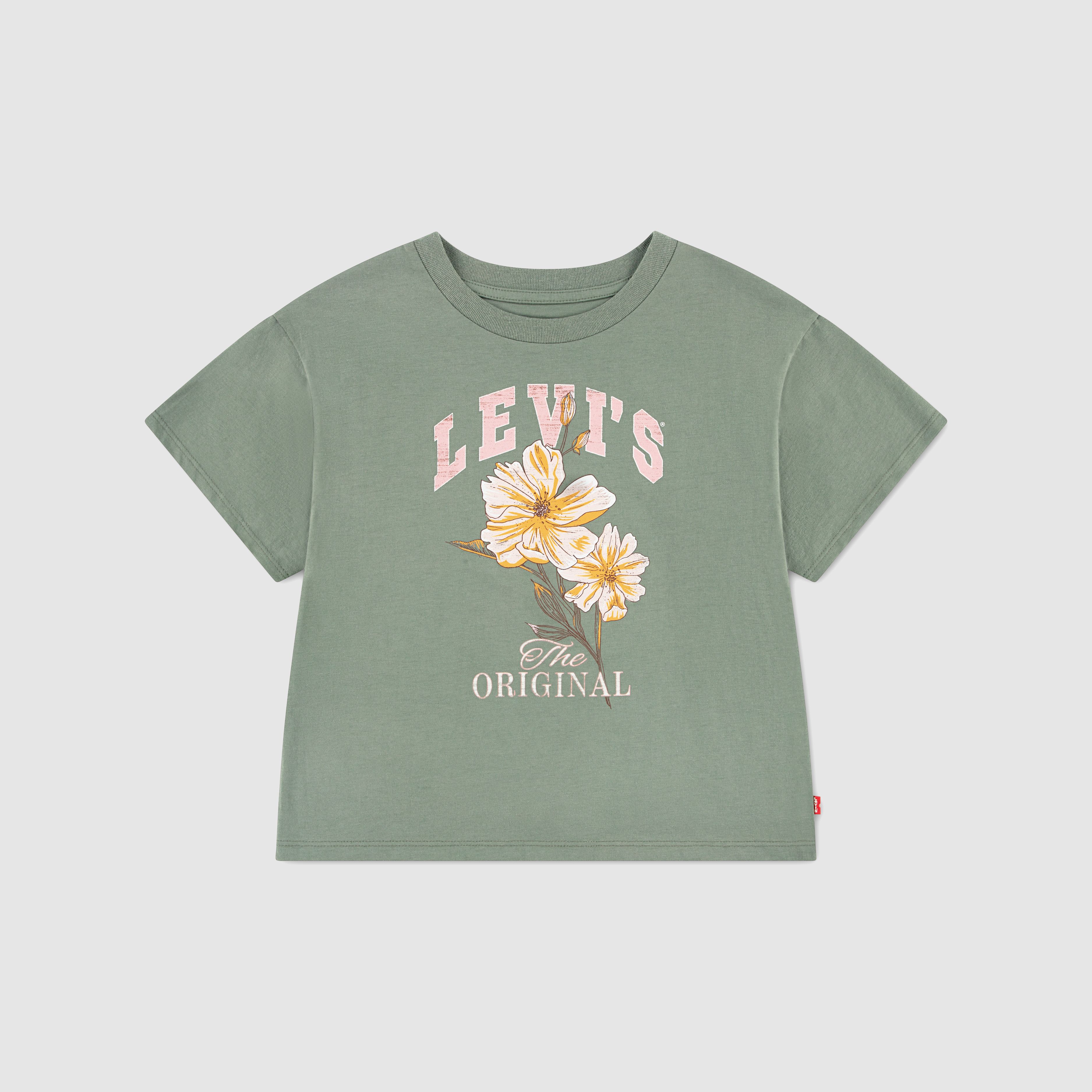 Flower Market Oversized Tee Little Girls 4-6X 1
