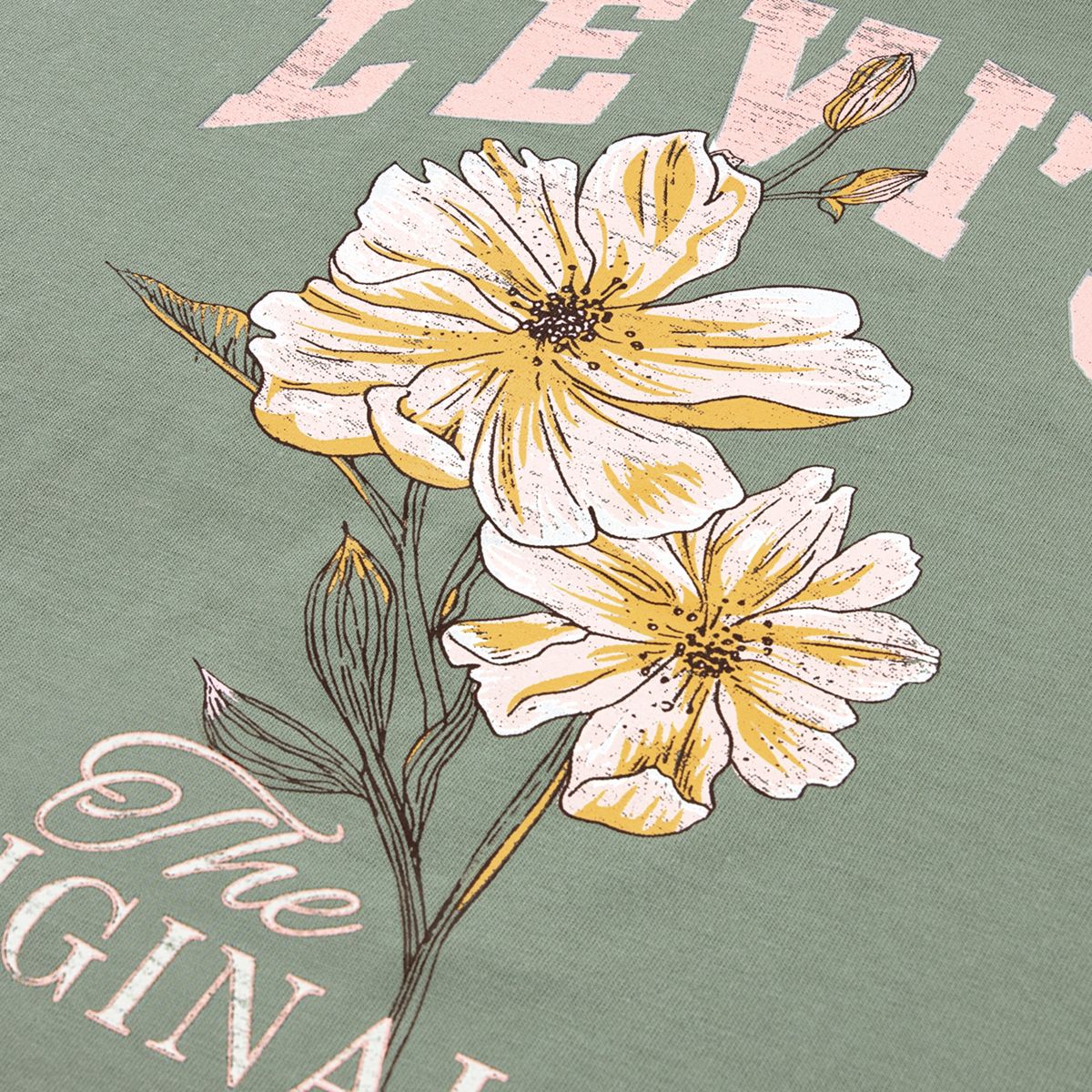 Flower Market Oversized Tee Toddler Girls 2T-4T — Sea Spray - Green
