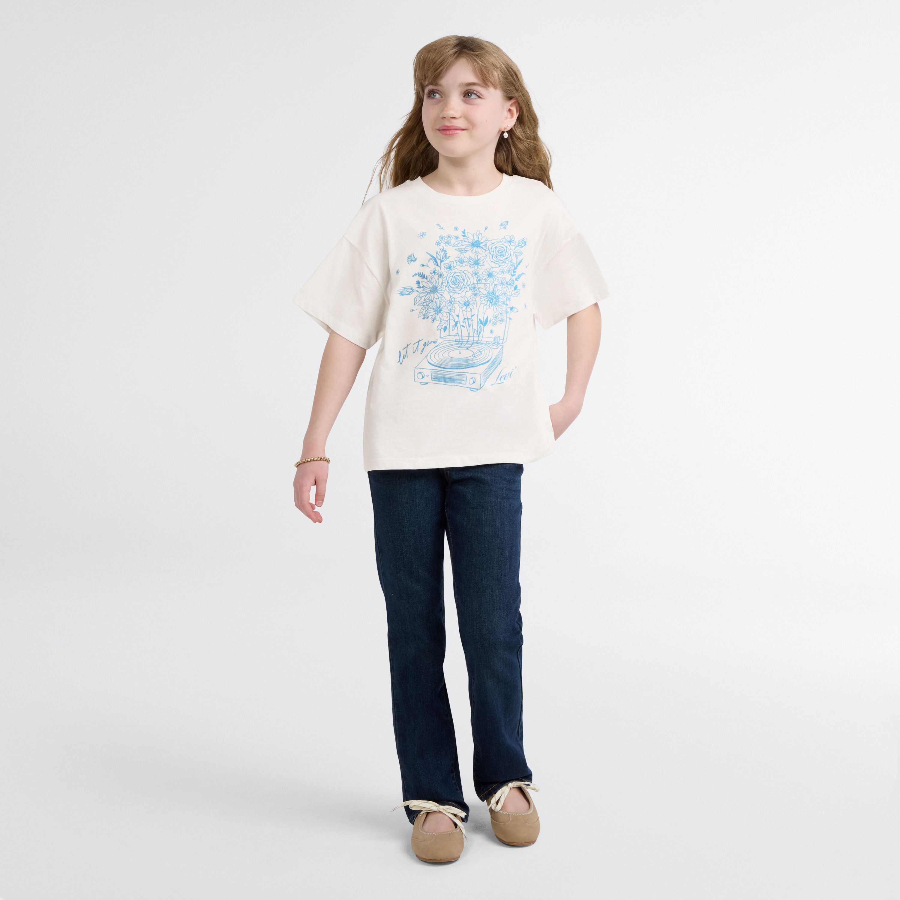 Oversized Tee Big Girls 7-16 1