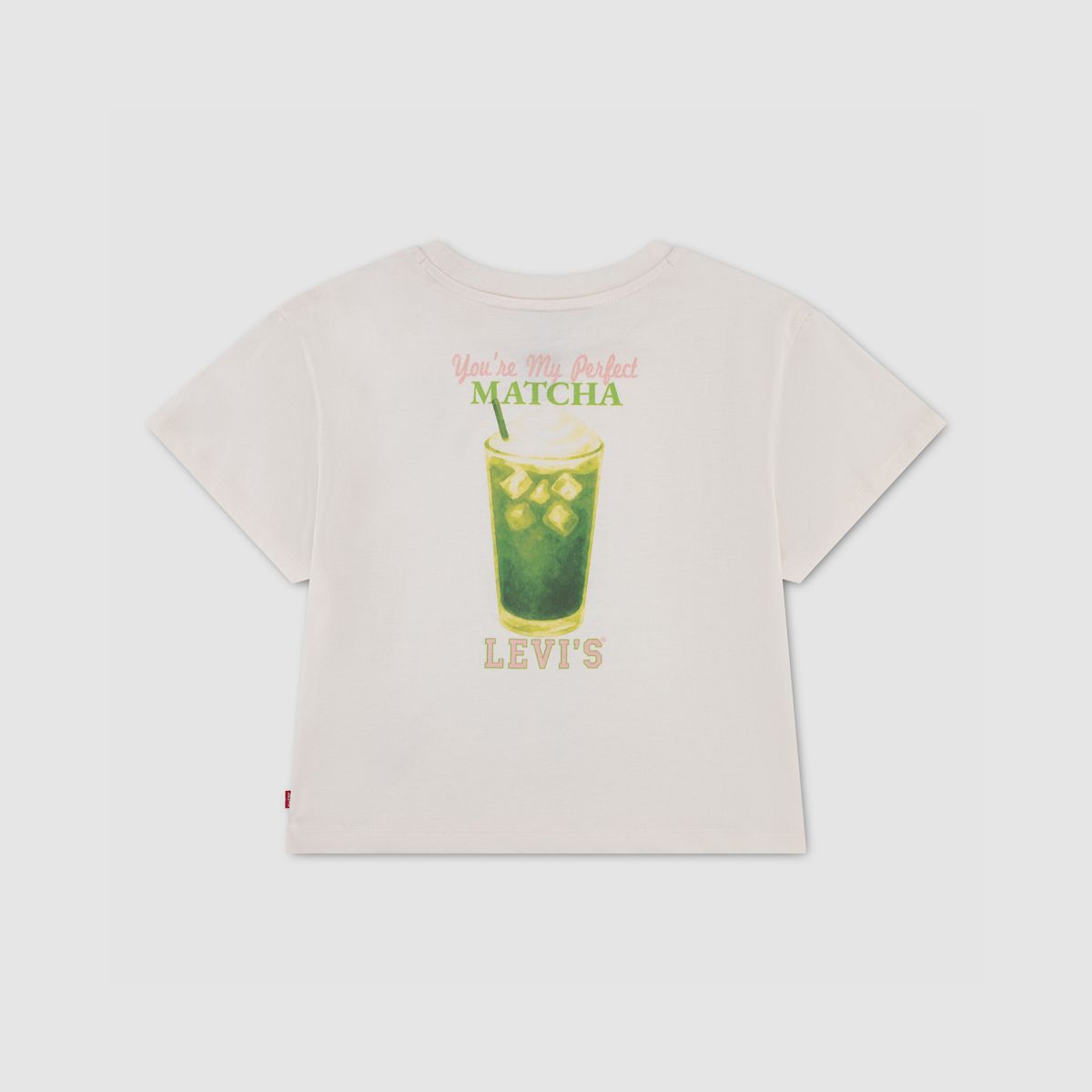 Matcha Oversized Tee Little Girls 4-6X — Egret - White