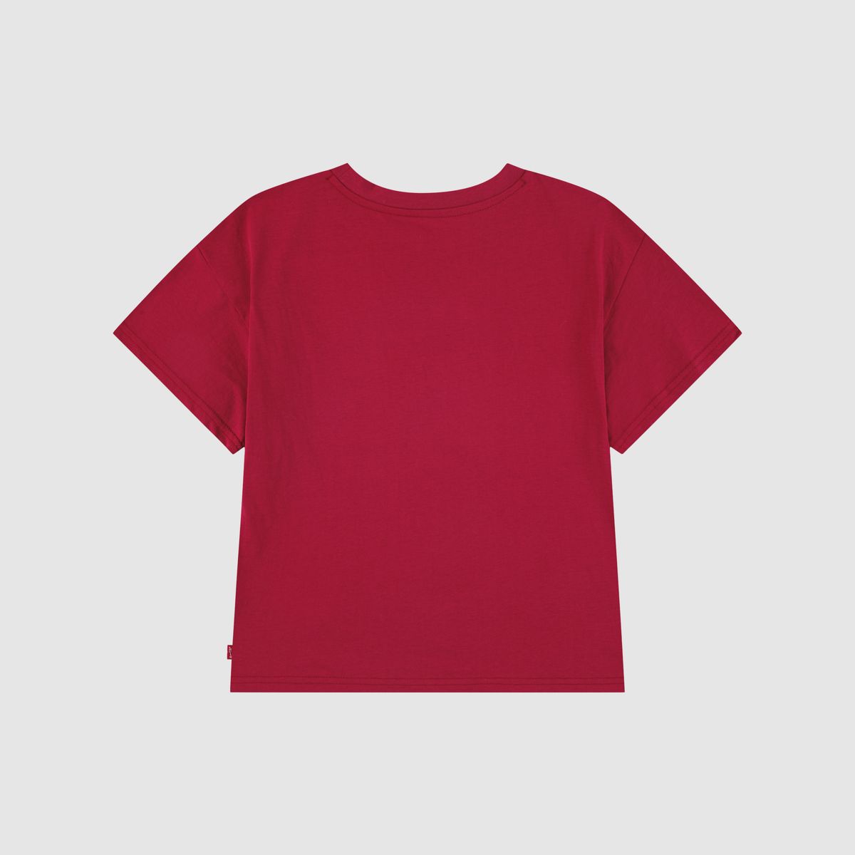 Patches Oversized Tee Little Girls 4-6X — Deep Claret - Red