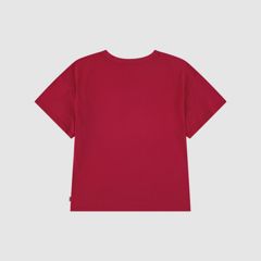 Patches Oversized Tee Little Girls 4-6X — Deep Claret - Red 2