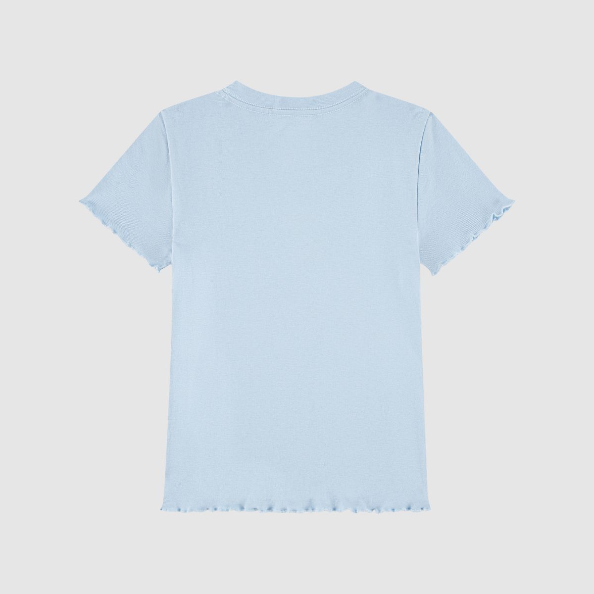 Fries Rib Knit Baby Top Little Girls 4-6X — Angel Falls - Blue