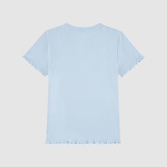 Fries Rib Knit Baby Top Little Girls 4-6X — Angel Falls - Blue 2