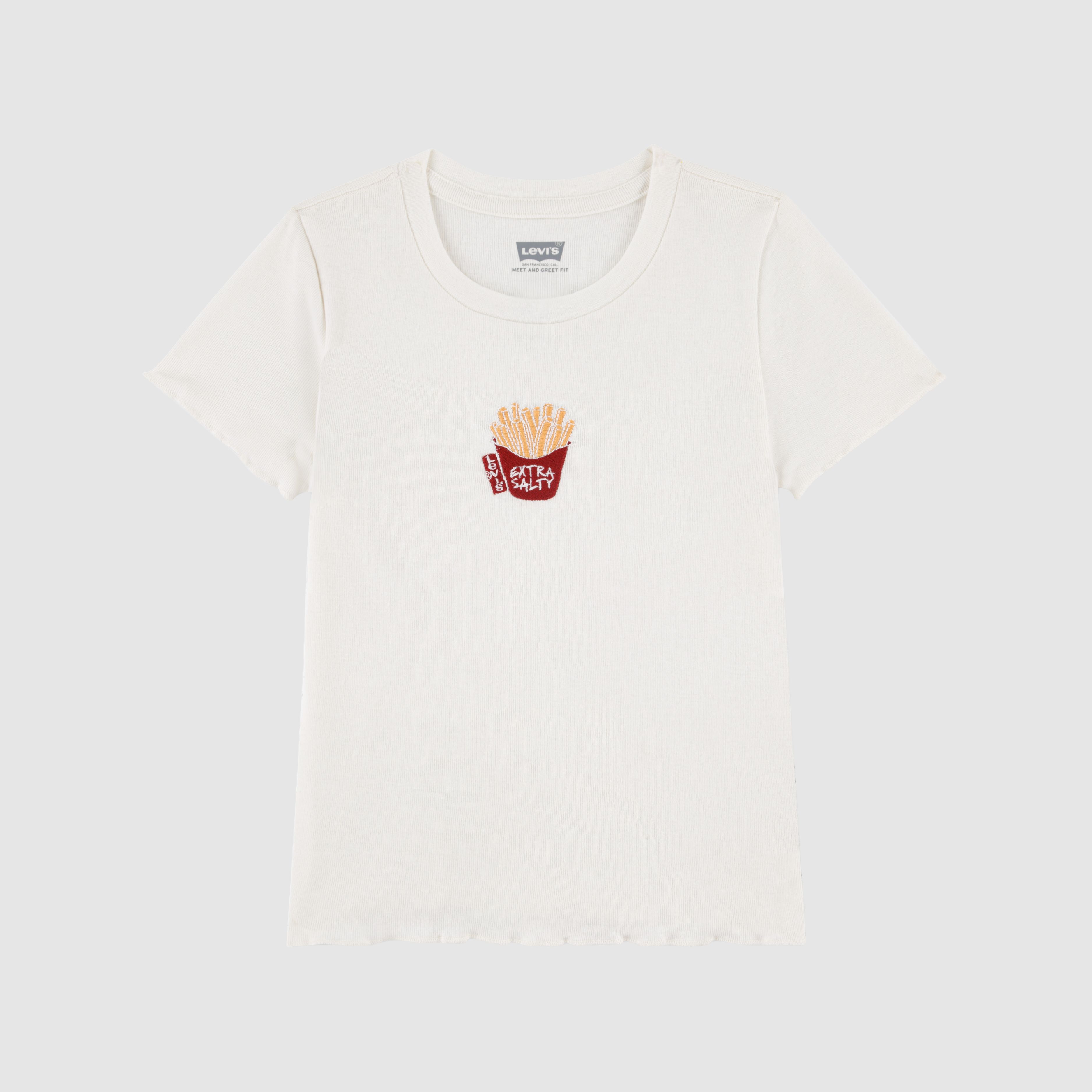 Fries Rib Knit Baby Top Little Girls 4-6X 1