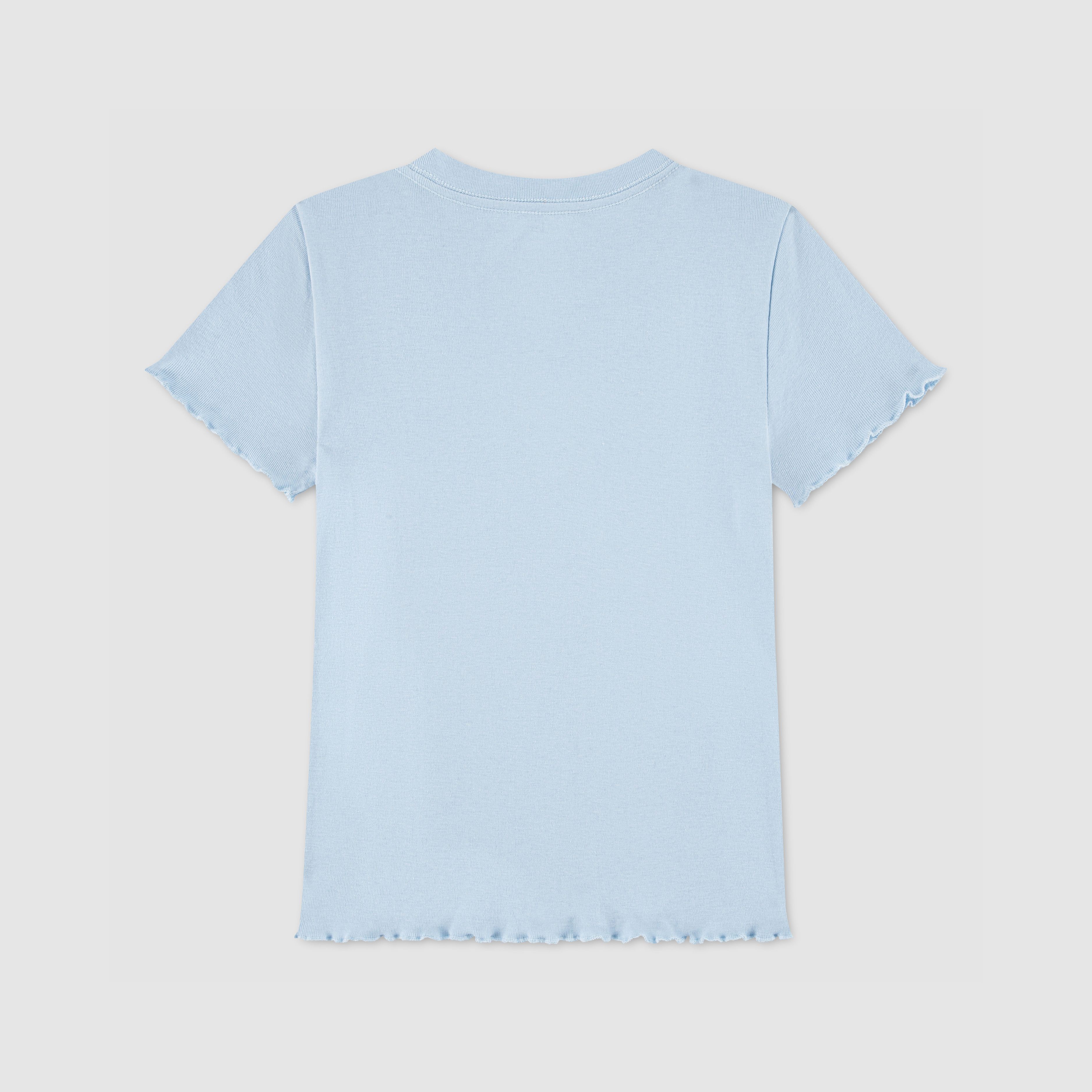 Fries Rib Knit Baby Top Big Girls 7-16 2