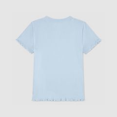 Fries Rib Knit Baby Top Big Girls 7-16 — Angel Falls - Blue 2