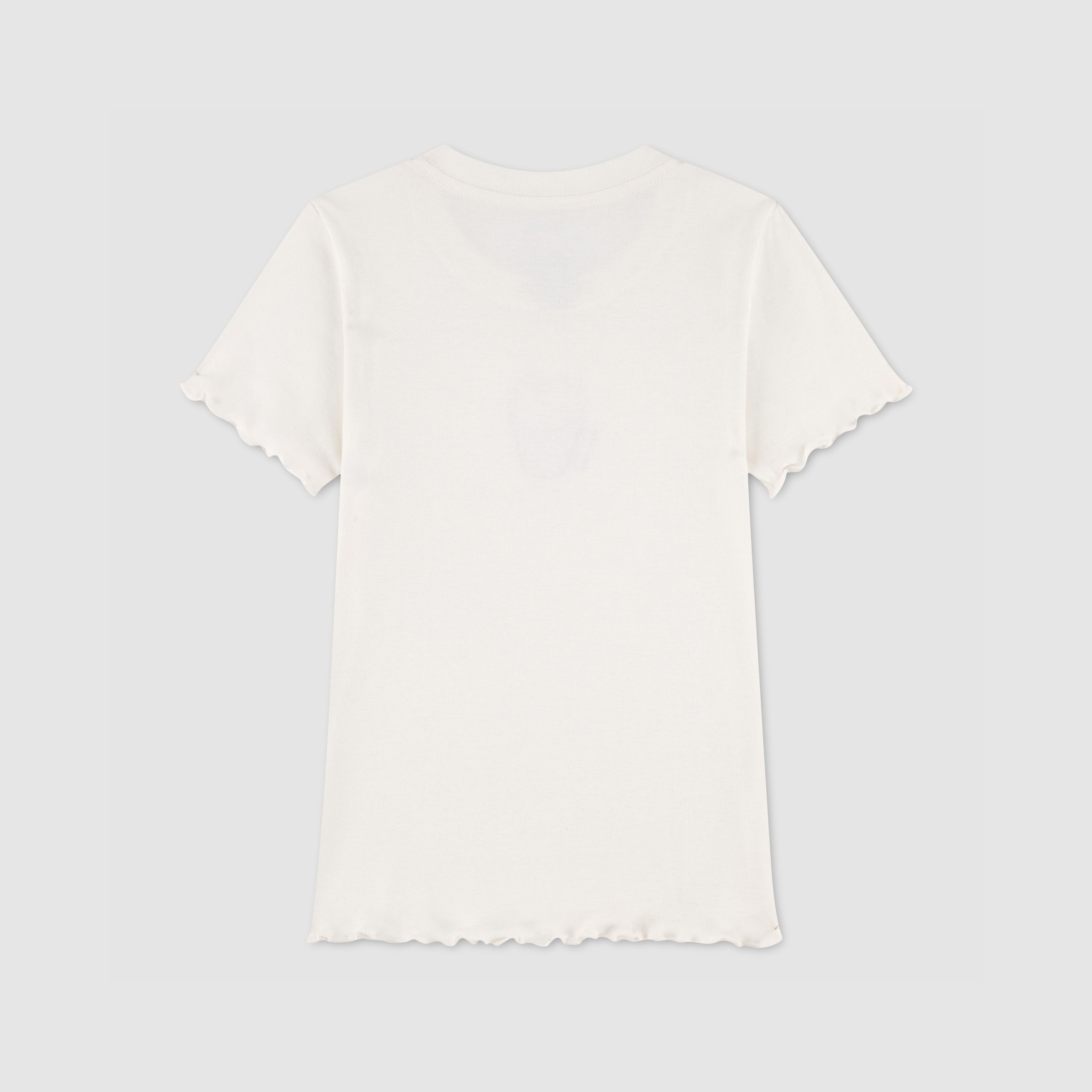 Fries Rib Knit Baby Top Big Girls 7-16 2