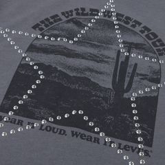 Wild West Tee Little Girls 4-6X — Magnet - Charcoal 3