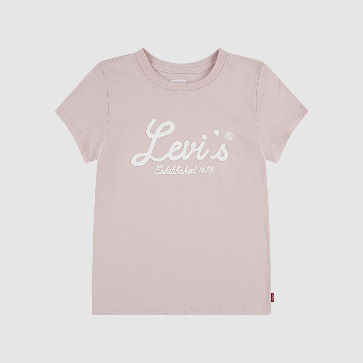 Levis Script Logo Tee Little Girls 4-6X — Lotus - Pink