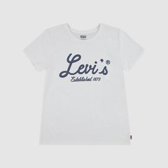 Script Logo Tee Big Girls 7-16 — Bright White - White 4
