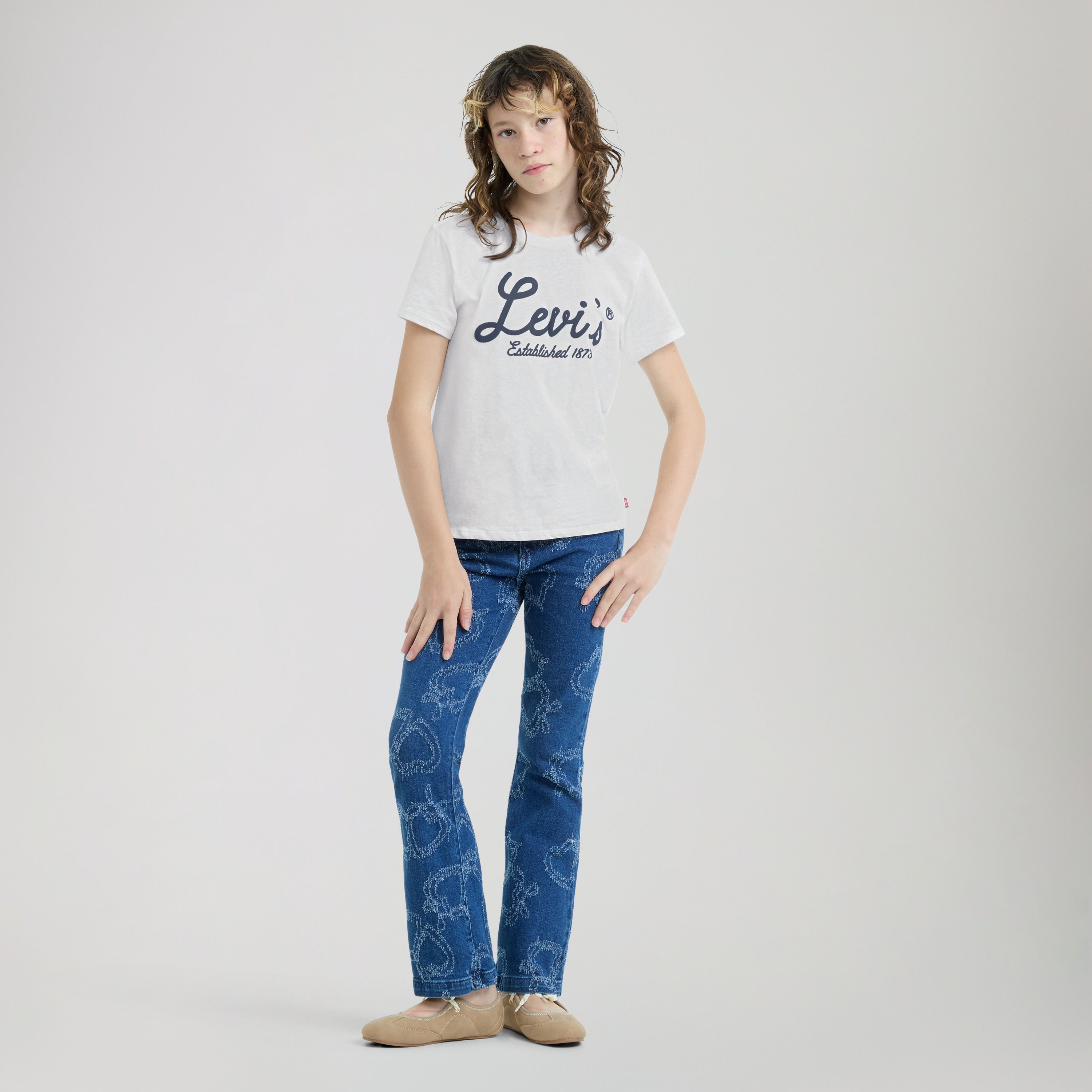 Script Logo Tee Big Girls 7-16 1