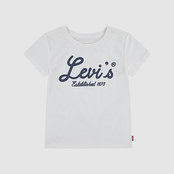 Script Logo Tee Toddler Girls 2T-4T — Bright White - White