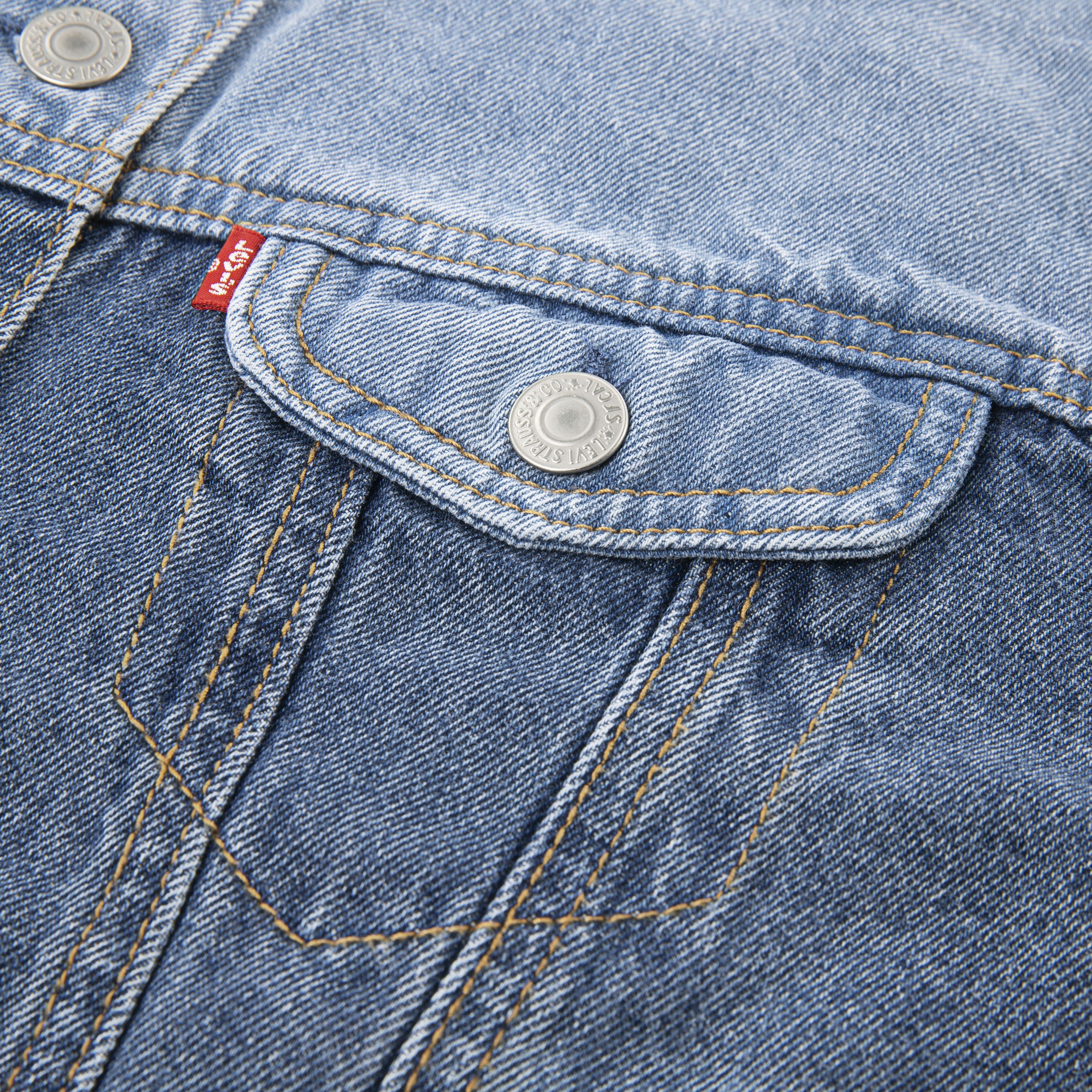 90'S Shrunked Blocked Trucker Big Girls S-XL