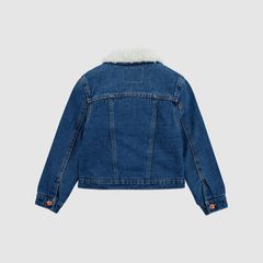 Sherpa Trucker Jacket Little Girls 4-6X — Bristol - Dark Wash 4