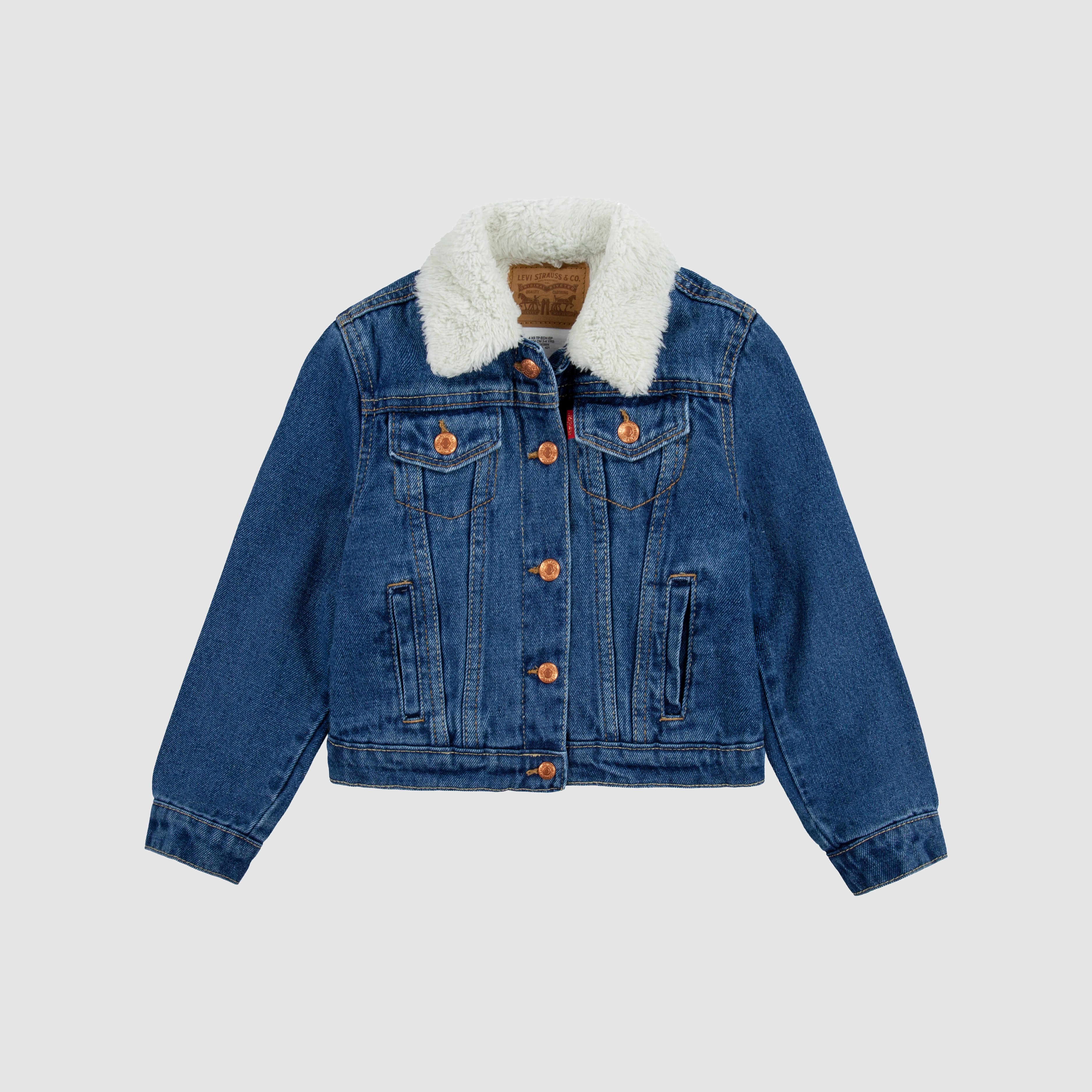 Sherpa Trucker Jacket Little Girls 4-6X 3
