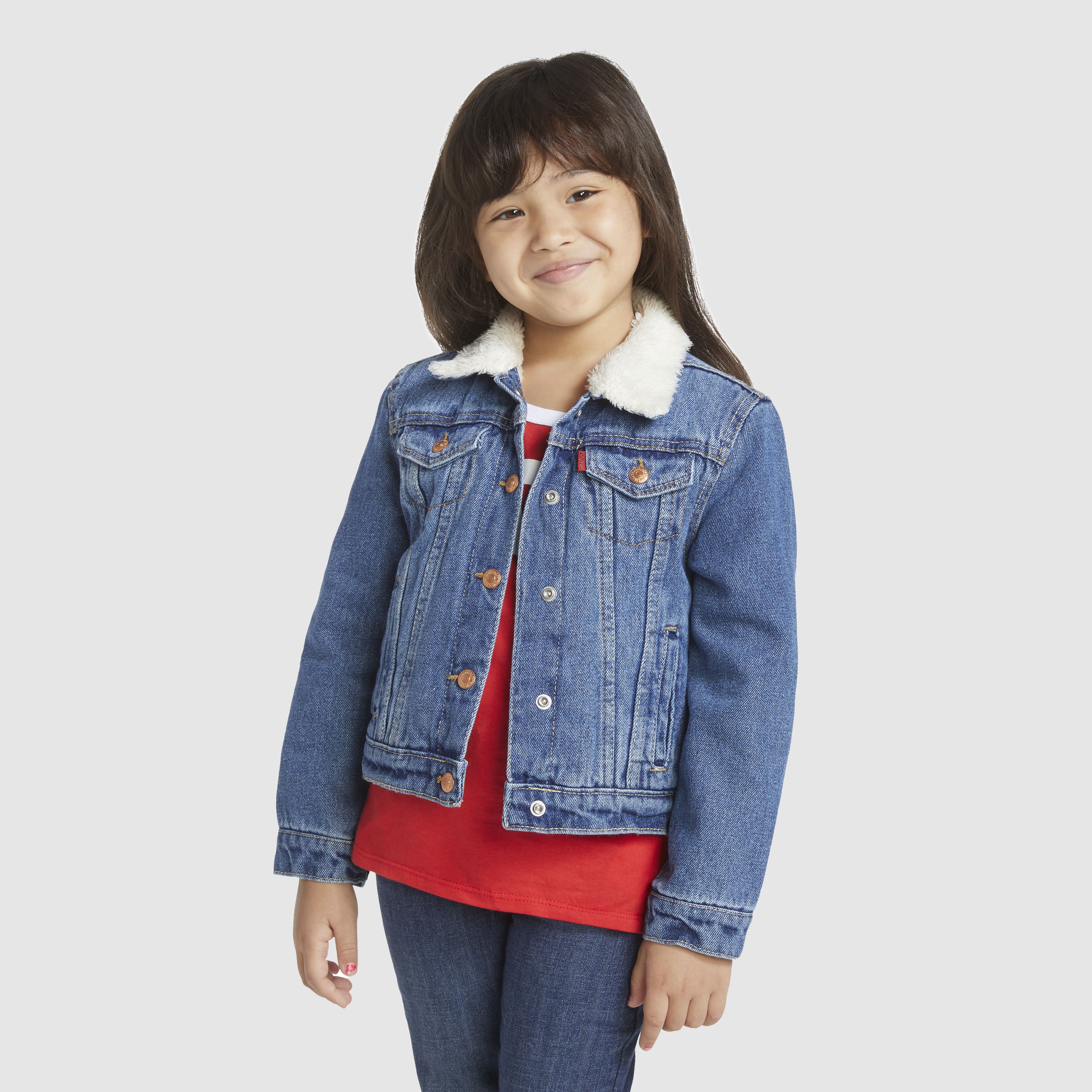Sherpa Trucker Jacket Little Girls 4-6X 13