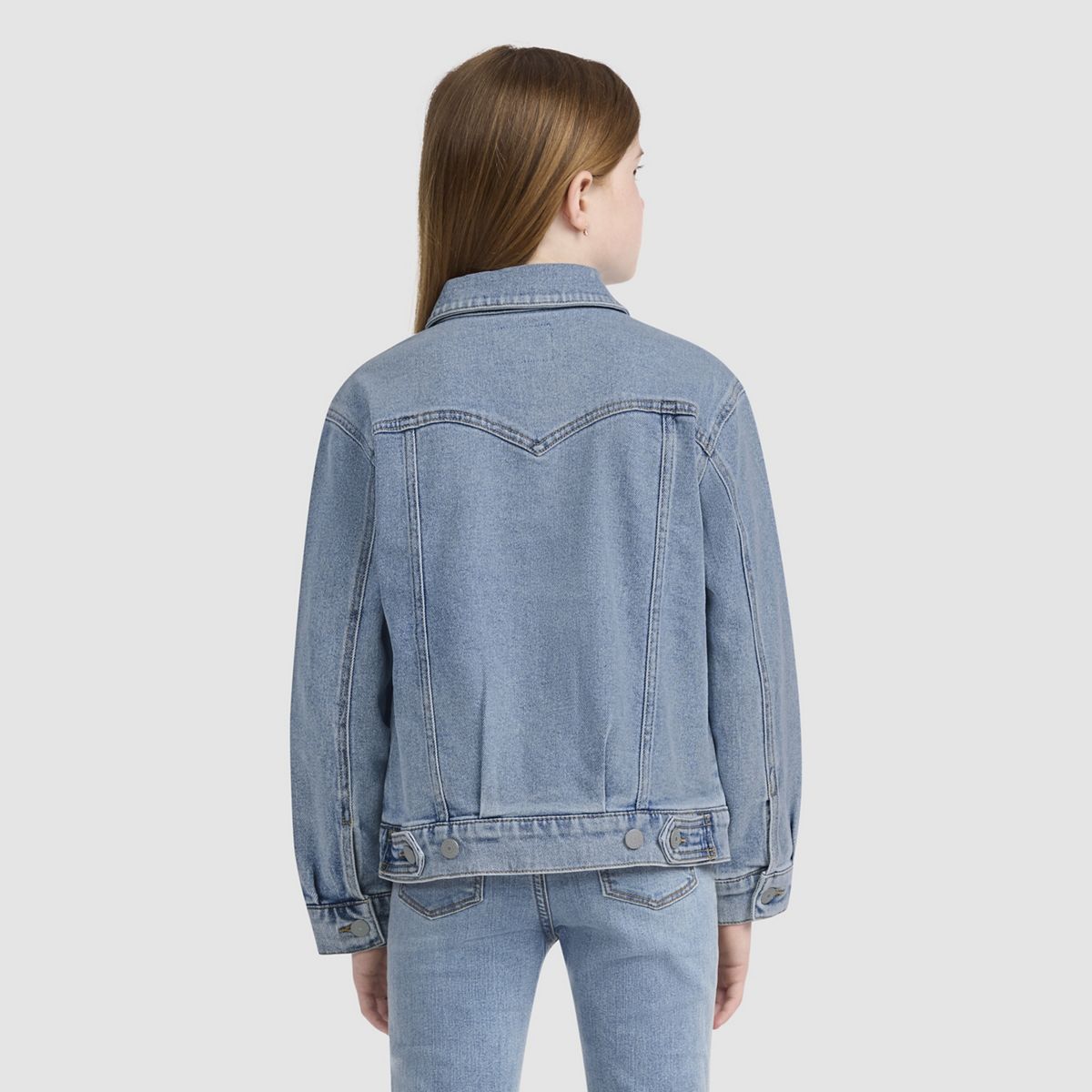 Oversized Western Trucker Big Girls 7-16 — This and That - Blue