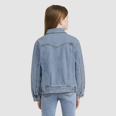 Oversized Western Trucker Big Girls 7-16 — This and That - Blue 3