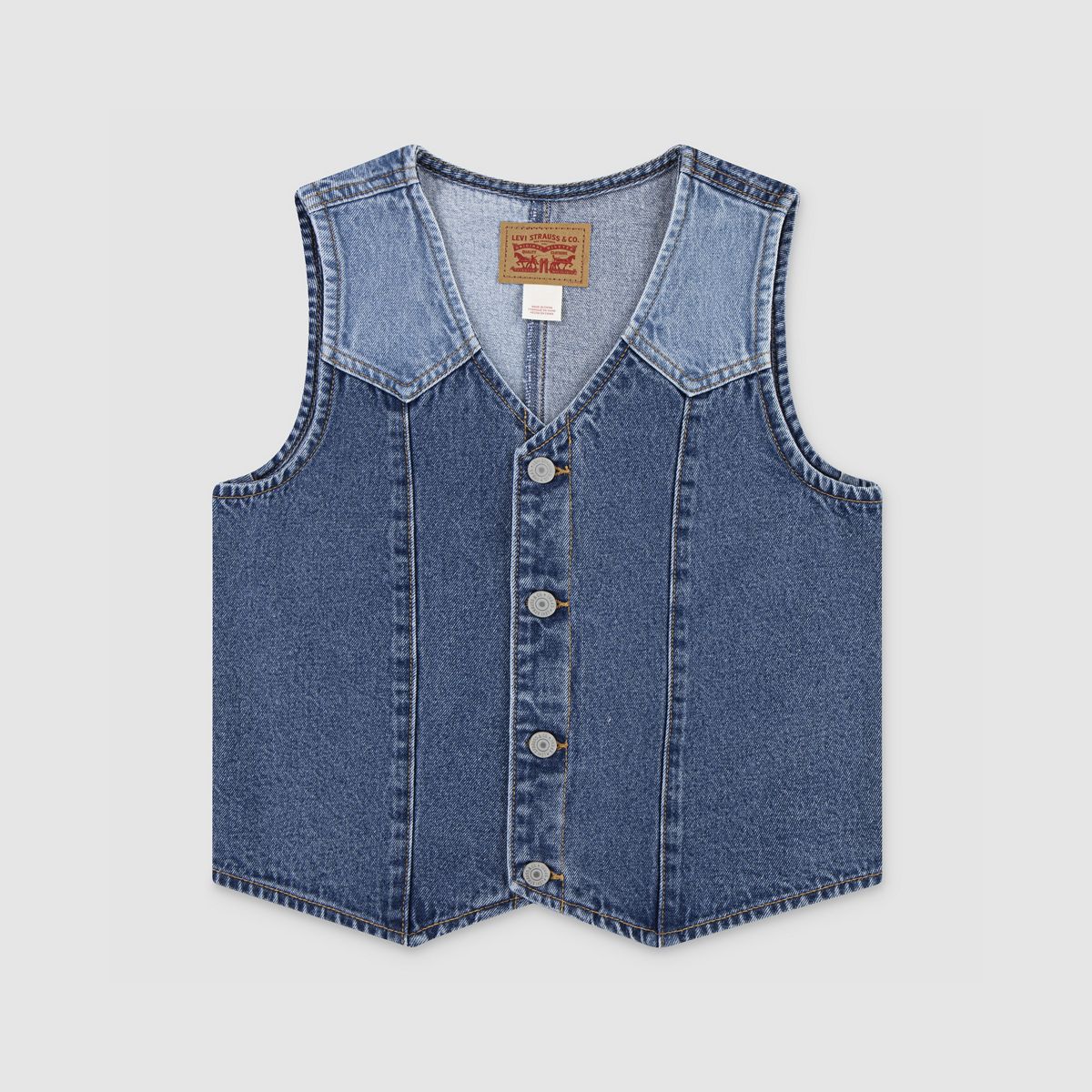 Rodeo Denim Vest - Blue Wash M Big Girls 7-16 — Rodeo - Blue