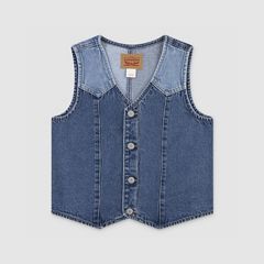 Rodeo Denim Vest - Blue Wash M Big Girls 7-16 — Rodeo - Blue 4