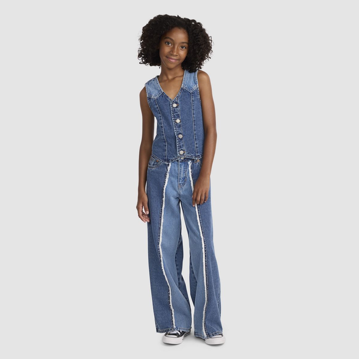 Rodeo Denim Vest - Blue Wash M Big Girls 7-16 — Rodeo - Blue