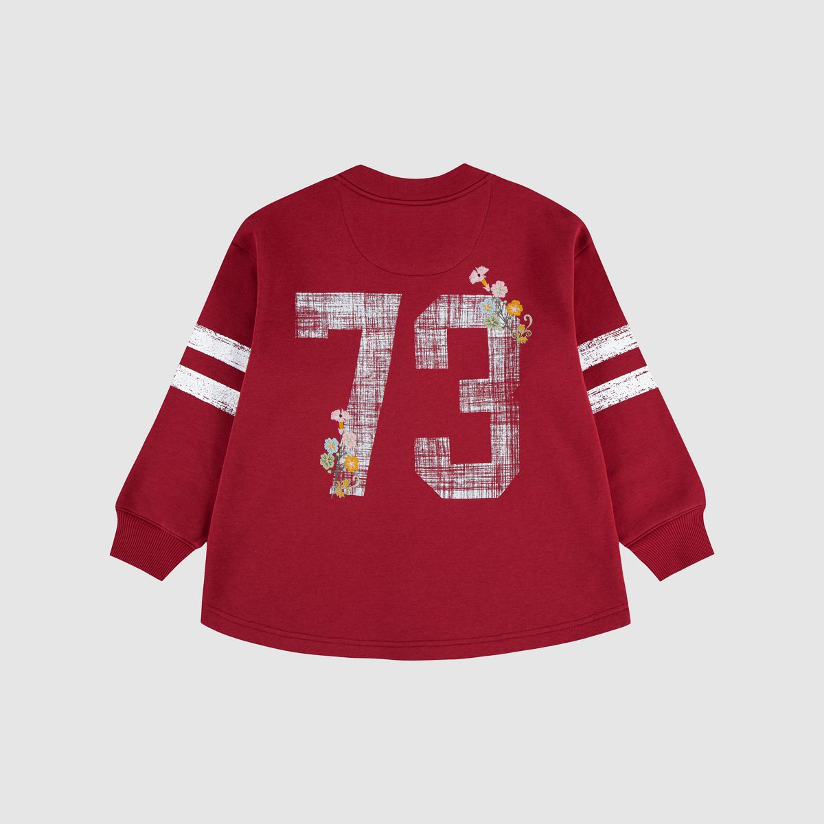 Varsity Fleece Cardigan Big Girls 7-16 — Deep Claret - Red