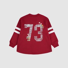 Varsity Fleece Cardigan Big Girls 7-16 — Deep Claret - Red 5