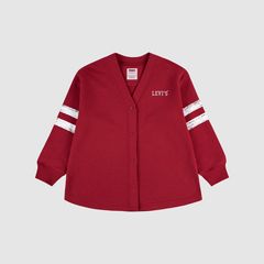 Varsity Fleece Cardigan Big Girls 7-16 — Deep Claret - Red 4