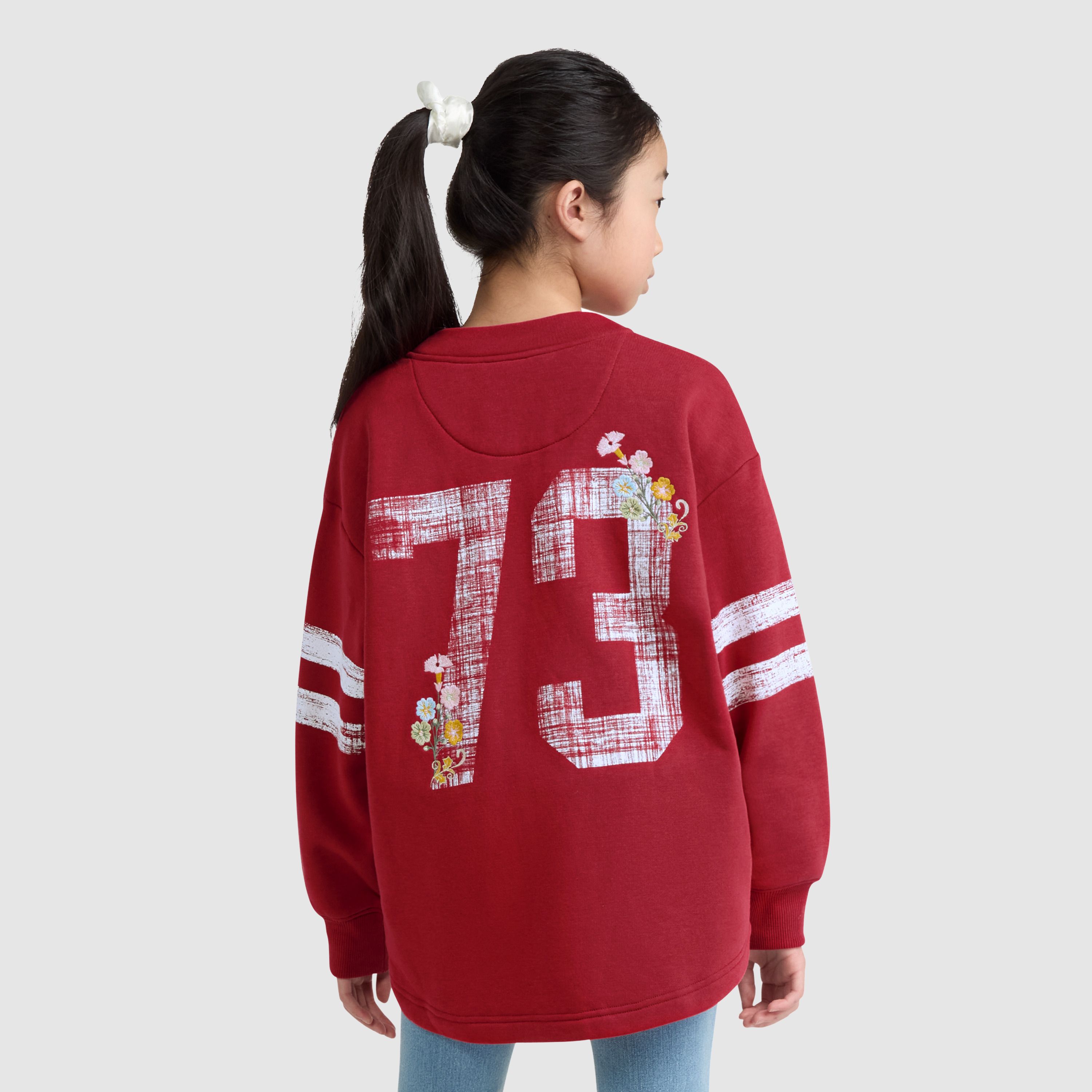 Varsity Fleece Cardigan Big Girls 7-16 3