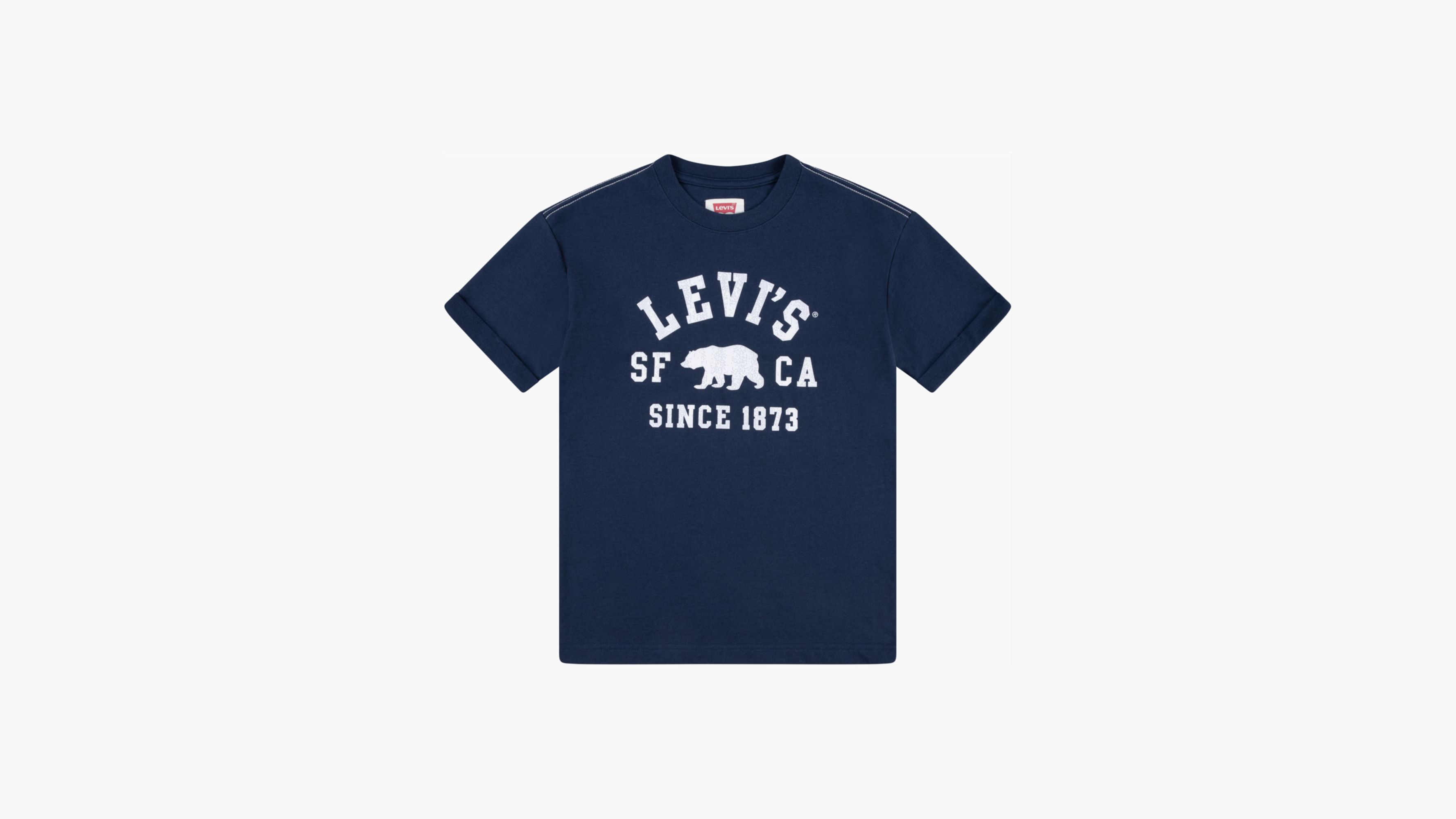 Rolled Cuff Graphic Tee Big Boys S-XL 1