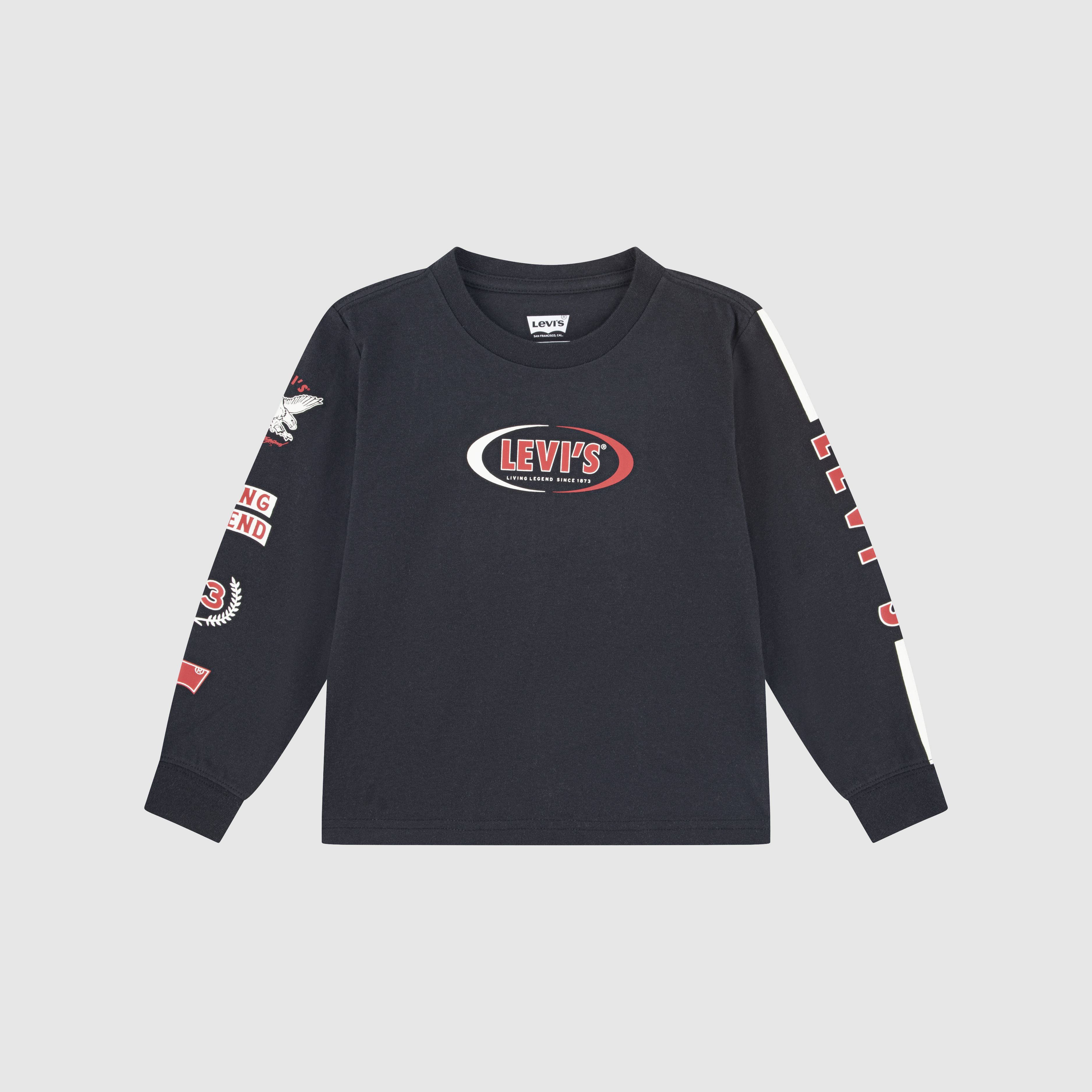 Racing Stripes Long Sleeve Tee Big Boys 8-20 5