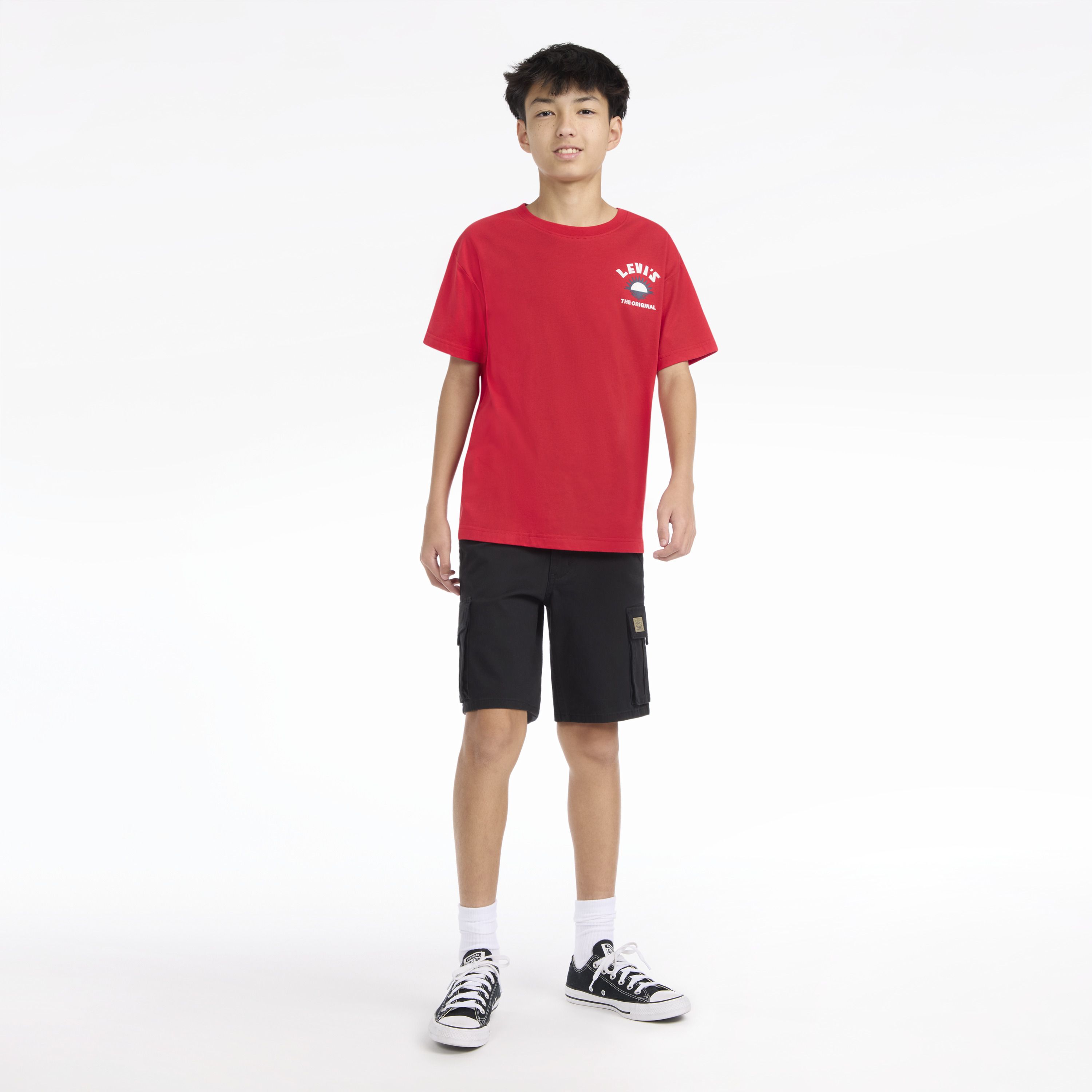 Short Sleeve Waterfront View Graphic Tee Big Boys 8-20 3