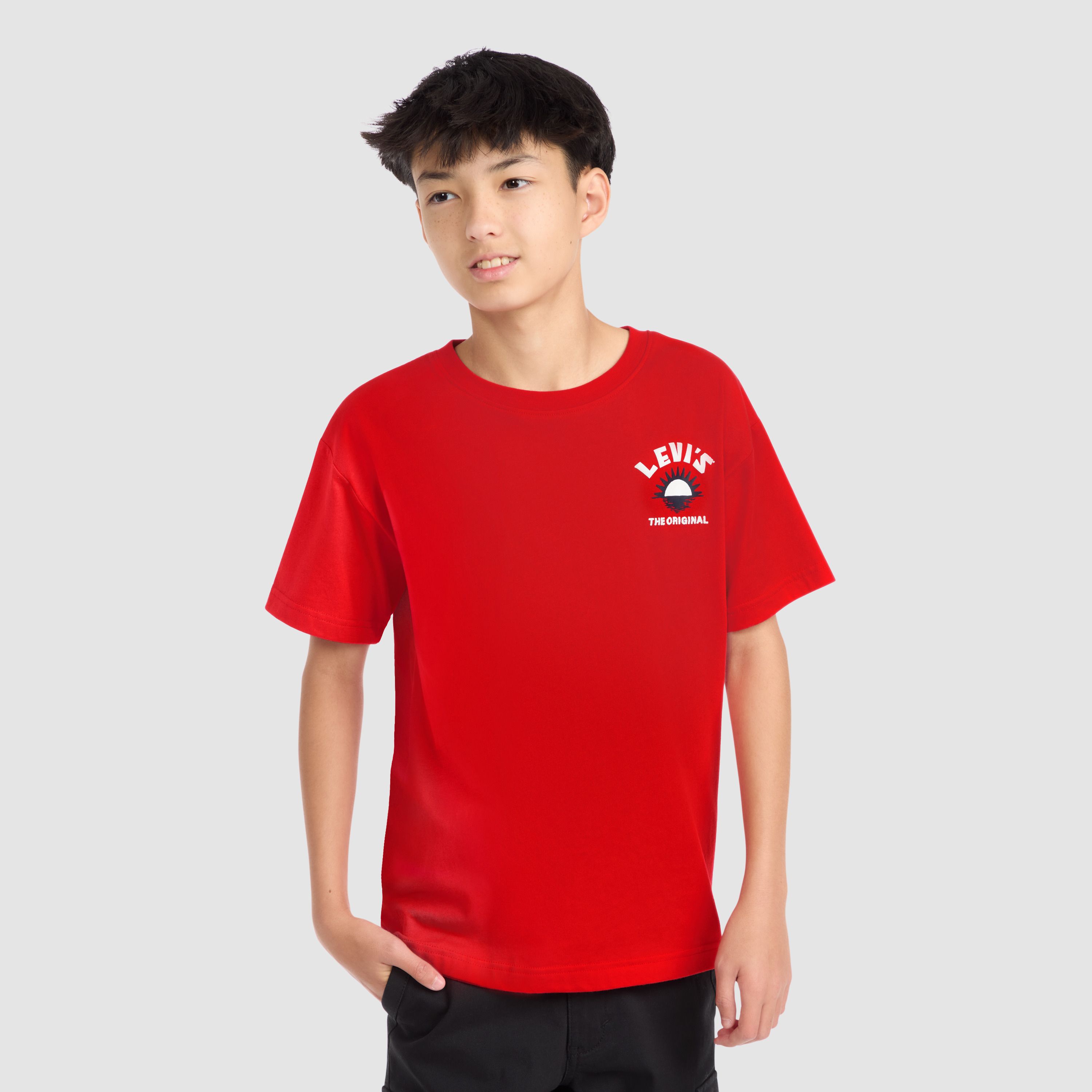 Short Sleeve Waterfront View Graphic Tee Big Boys 8-20 1