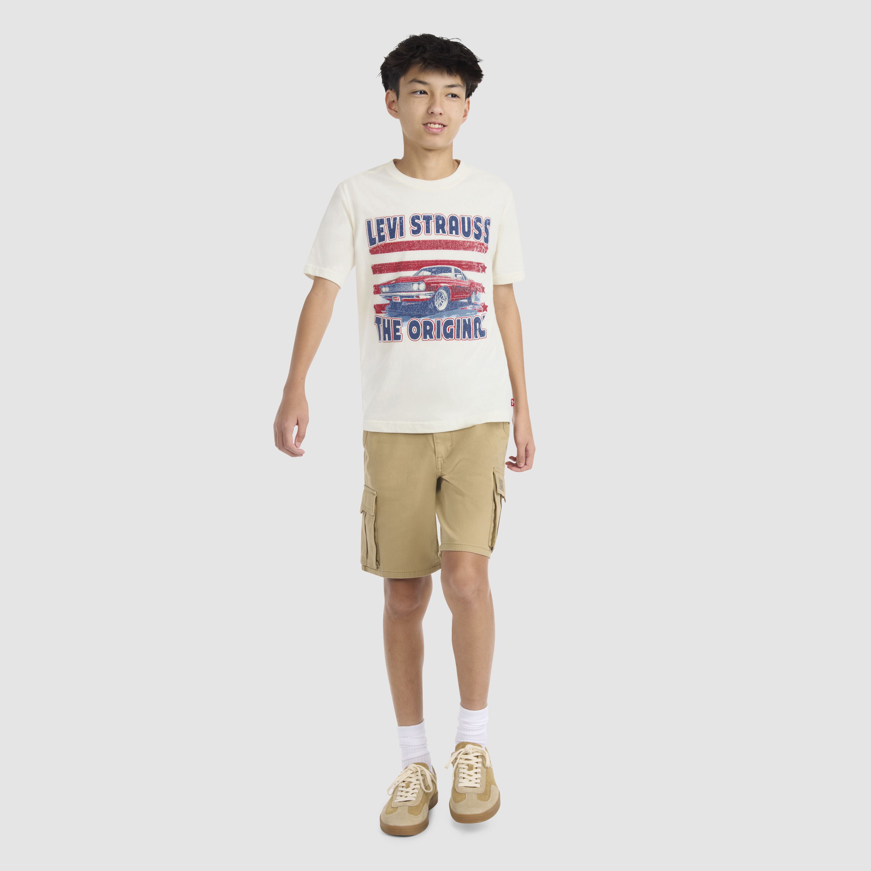 Short Sleeve American Muscle Graphic Tee Big Boys 8-20 3