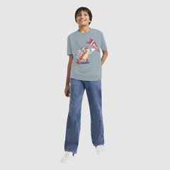 Short Sleeve Parading Hot Dog Graphic Tee Big Boys 8-20 — Lead - Grey 1
