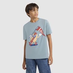 Short Sleeve Parading Hot Dog Graphic Tee Big Boys 8-20 — Lead - Grey 2