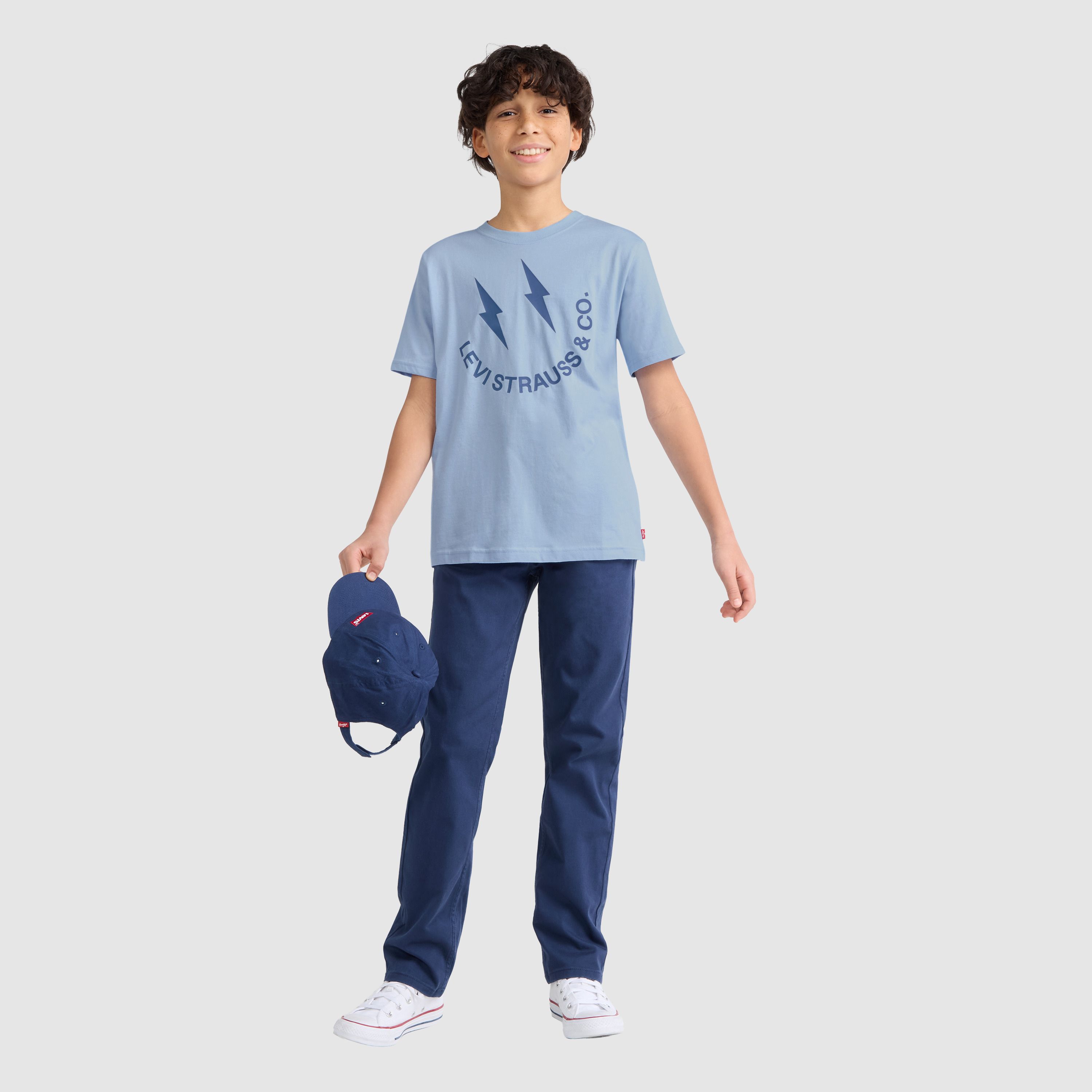 Short Sleeve Smile for Levis Graphic Tee Big Boys 8-20 1