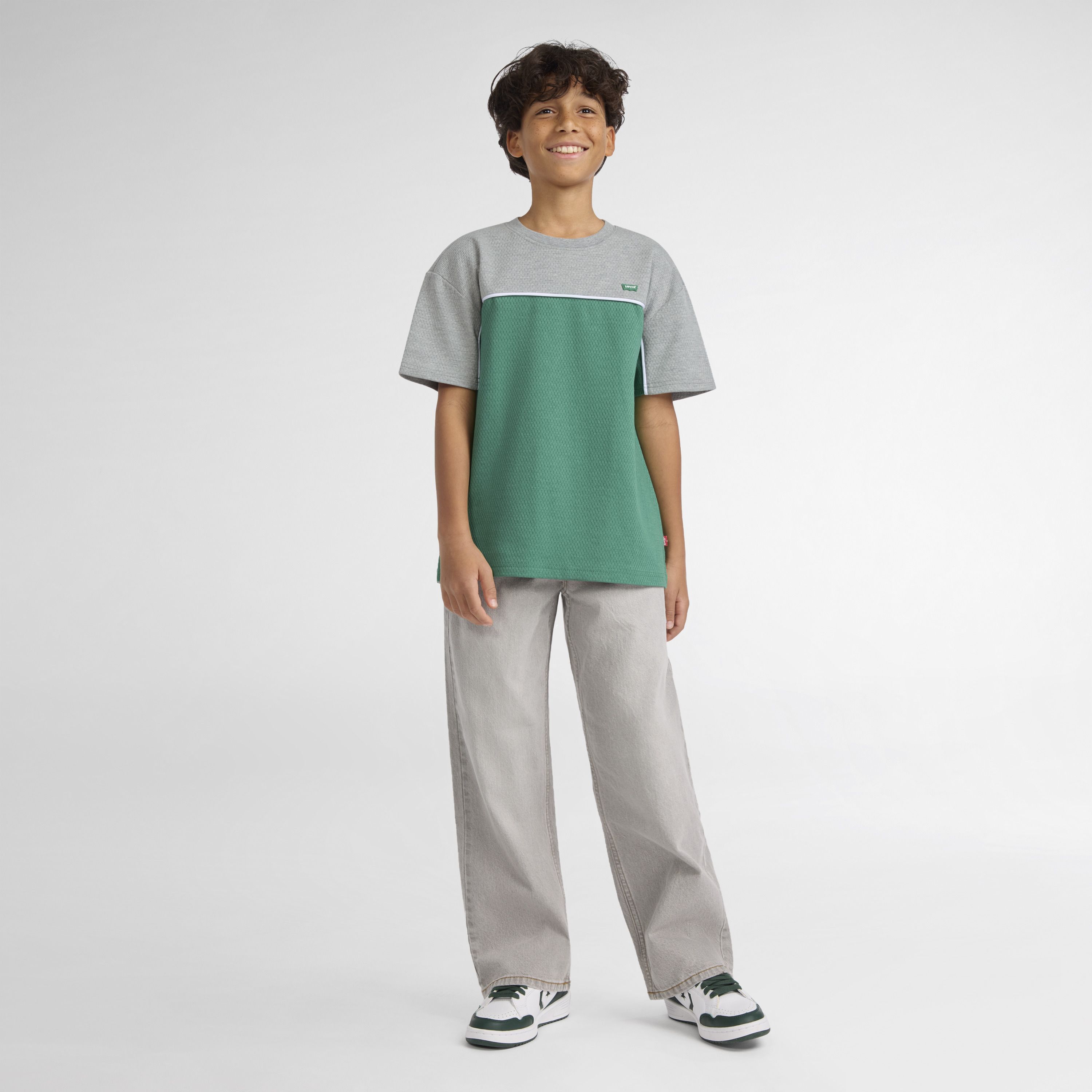 Short Sleeve Athletic Colorblock Graphic Tee Big Boys 8-20 3