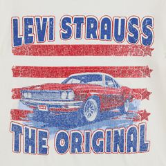 Short Sleeve American Muscle Graphic Tee Little Boys 4-7 — Levi's Egret - White 6